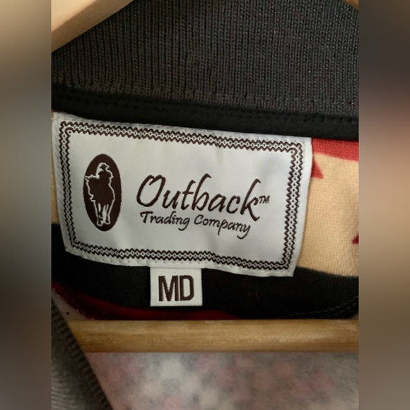 NWT OUTBACK TRADING COMPANY, WOMENS CHARCOAL HARLOW SWEATSHIRT, AZTEC, M - Picture 4 of 12